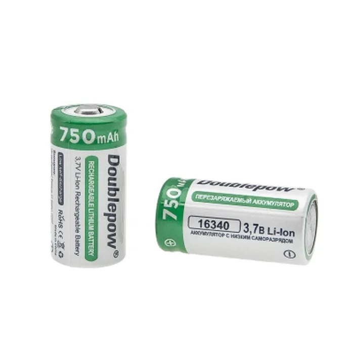 Аккум.батарея RCR123 Doublepow